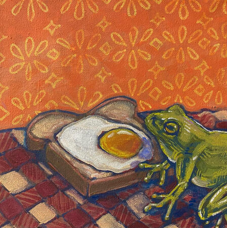 &quot;breakfast boy&quot; - acrylic on canvas, 2022